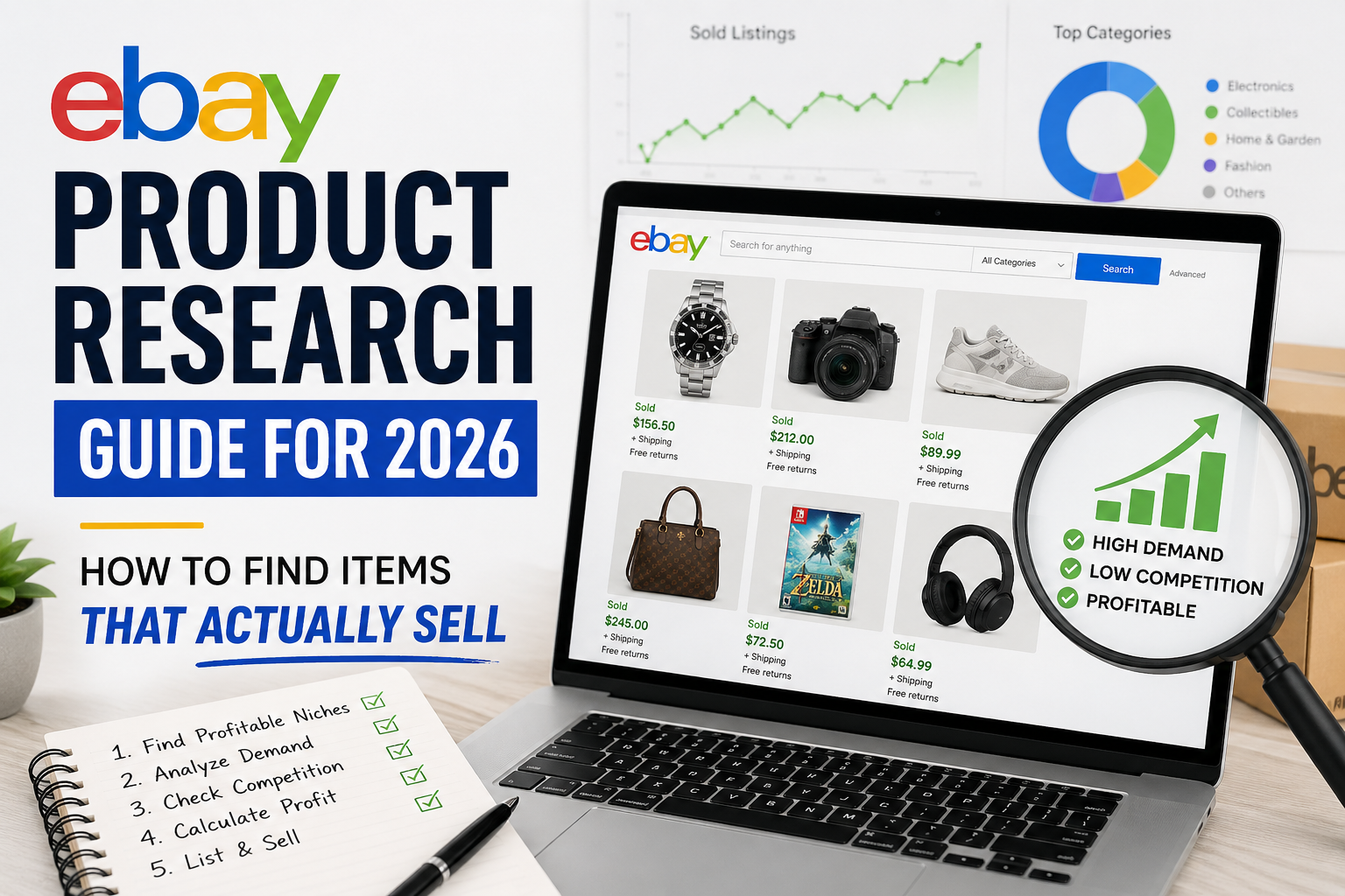 eBay Product Research Guide for 2026: How to Find Items That Actually Sell